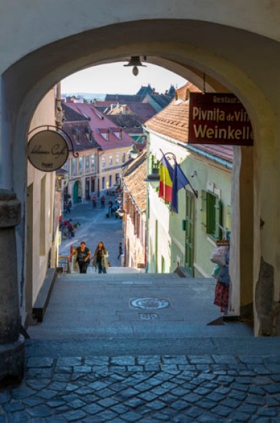Sibiu, Romania, historic center.